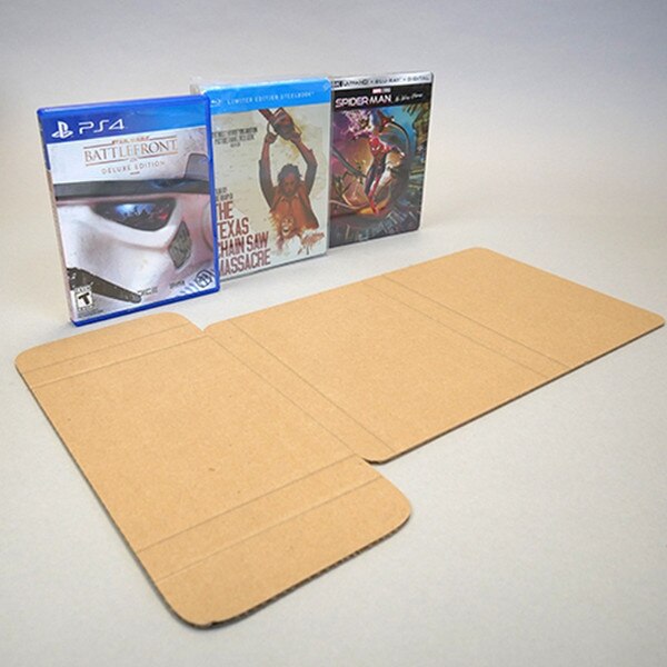 Bookwrap style mailers for Blu-ray